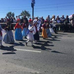 Στιγμιότυπο από την παρέλαση στο Π. Φάληρο